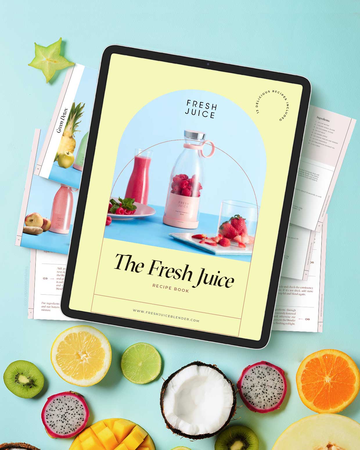 Le livre électronique de recettes de jus de fruits frais Vl.1